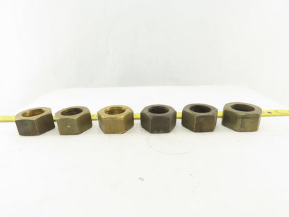 Parker 20 BTX-B Triple-Lok 1-1/4" 37° Flare Tube Nut Brass #20 JIC Lot of 6