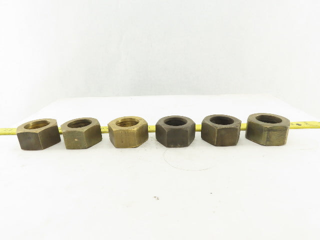 Parker 20 BTX-B Triple-Lok 1-1/4" 37° Flare Tube Nut Brass #20 JIC Lot of 6