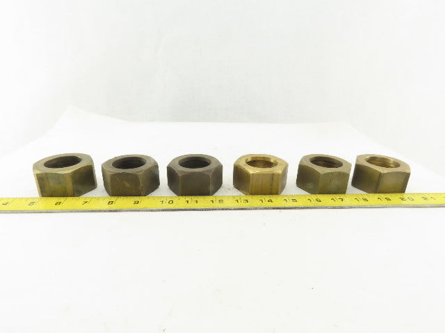 Parker 20 BTX-B Triple-Lok 1-1/4" 37° Flare Tube Nut Brass #20 JIC Lot of 6
