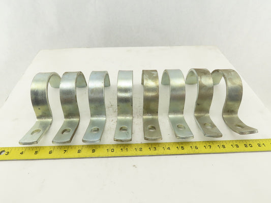 Appleton 3" Pipe EMT Galvanized Single Hole Strap Hanger Half Strap Lot Of 8