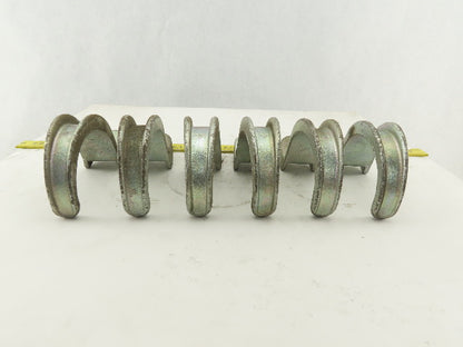 Appleton 3" Malleable Iron Galvanized Pipe Rigid Conduit EMT Strap Lot Of 6