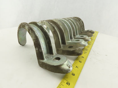 Appleton 3" Malleable Iron Galvanized Pipe Rigid Conduit EMT Strap Lot Of 6