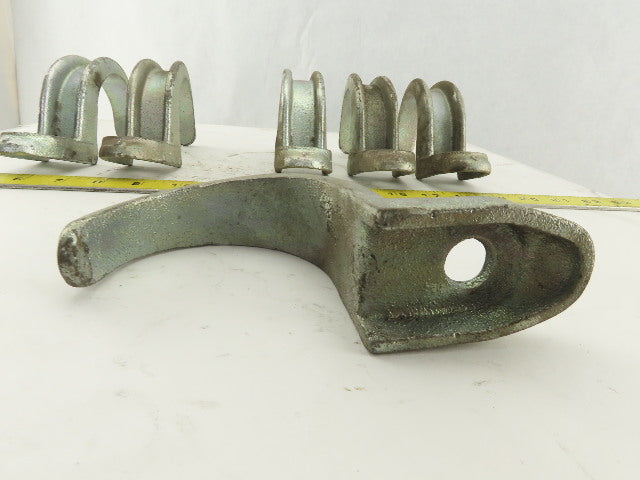Appleton 3" Malleable Iron Galvanized Pipe Rigid Conduit EMT Strap Lot Of 6