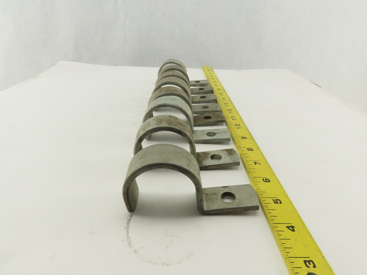 Jiffy H80 1-1/2" Single Hole Galvanized Pipe Conduit Strap Lot Of 8