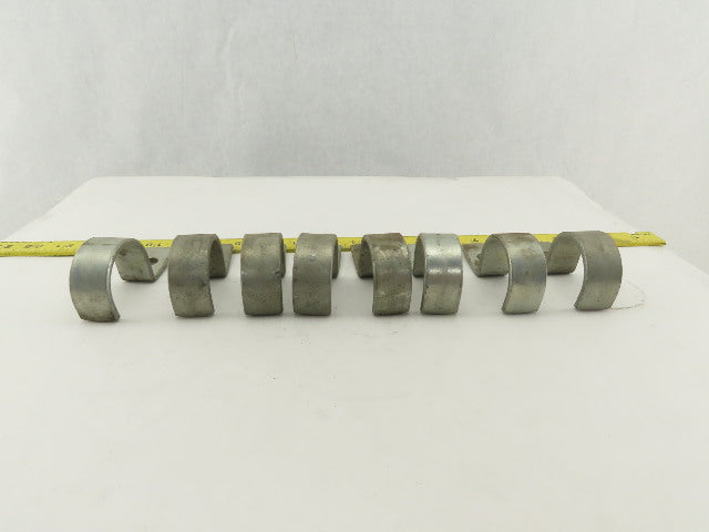 Jiffy H80 1-1/2" Single Hole Galvanized Pipe Conduit Strap Lot Of 8