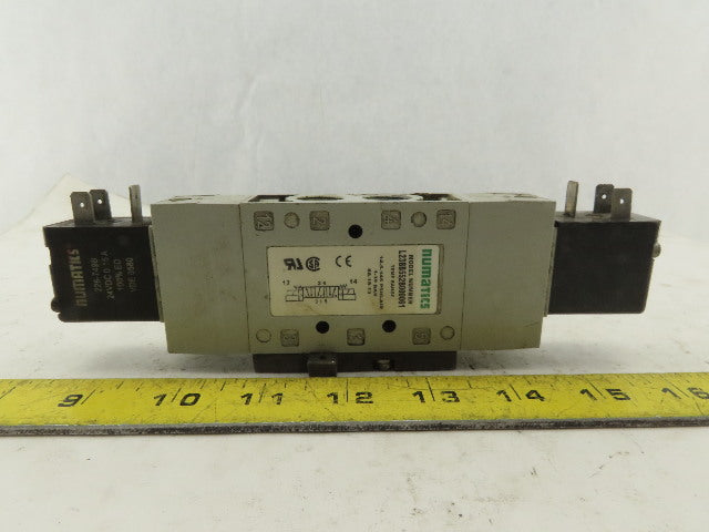 Numatics L23BB552B000061 5/3 Position Double Solenoid Air Valve 24VDC Coil