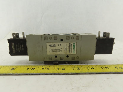 Numatics L23BB552B000061 5/3 Position Double Solenoid Air Valve 24VDC Coil