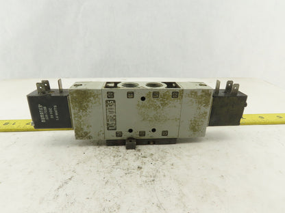 Numatics L23BB552B000061 5/3 Position Double Solenoid Air Valve 24VDC Coil