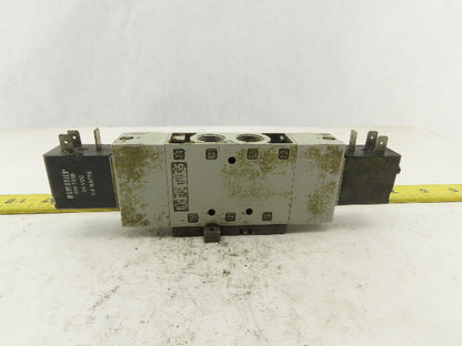 Numatics L23BB552B000061 5/3 Position Double Solenoid Air Valve 24VDC Coil