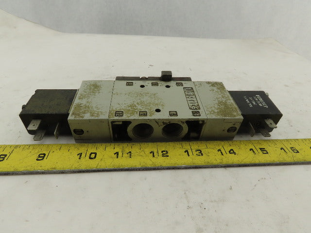 Numatics L23BB552B000061 5/3 Position Double Solenoid Air Valve 24VDC Coil