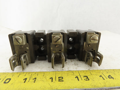 Allen Bradley X-401977 30A 250V 3 Pole Fuse Holder Block Lot Of 9