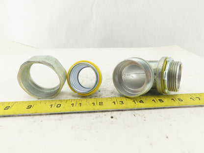 1-1/4" Flexible Metal Conduit Liquid Tight Elbow 90°