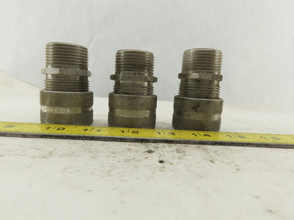 Pyle National Aluminum Cable Grip Cord Gland 1" Cable 1-1/4" Conduit Lot Of 3