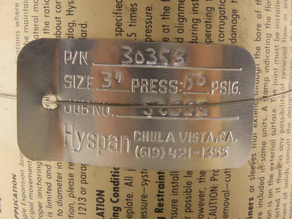 Hyperspan 30358 Dual Center Anchor Base Size 3" 150 PSIG