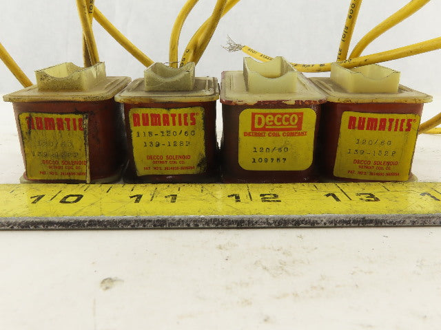 Detroit Coil Co. 139-128P 139-132P Mixed Lot Coils 120V 60Hz Lot Of 4
