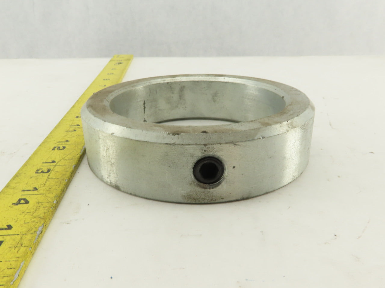3-7/16" ID One Piece Shaft Stop Collar Zinc Finish