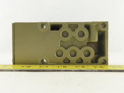 Ross 500B91 1/4" NPT Side Ported Single Valve Sub Base