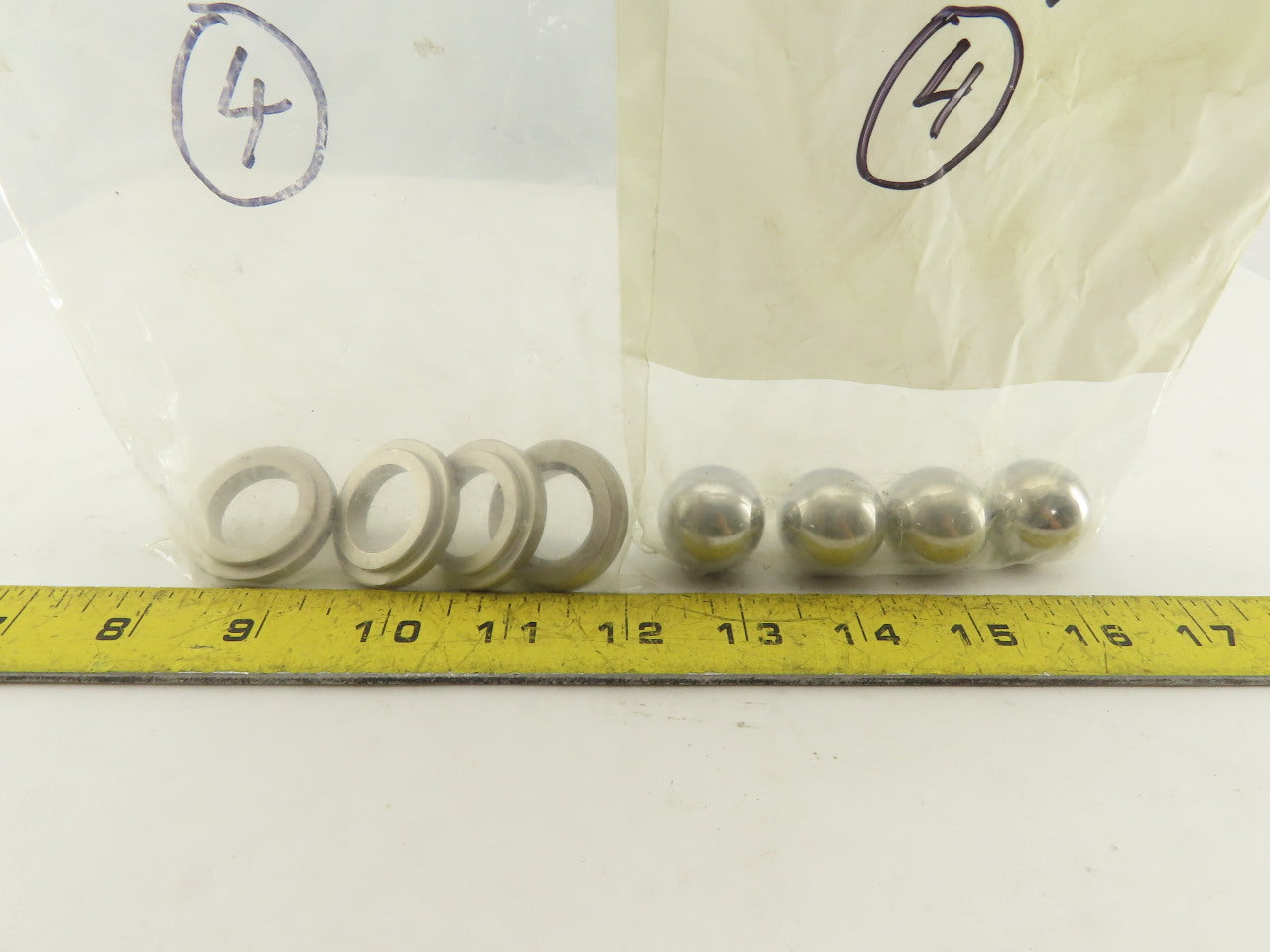 Armour Spray Systems 5523 5522 1" Diaphragm Pump Metal Valve Balls Seats Lot/ 8