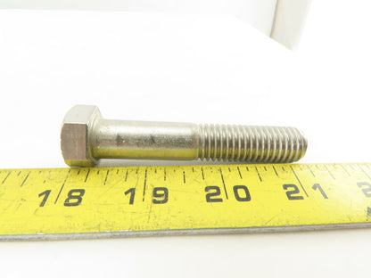 9/16-12 Stainless Steel Hex Head Bolt 2-7/8" Lot Of 7