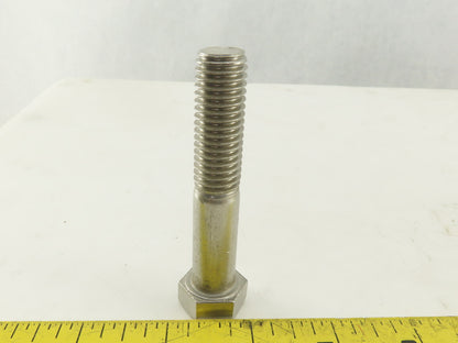 9/16-12 Stainless Steel Hex Head Bolt 2-7/8" Lot Of 7