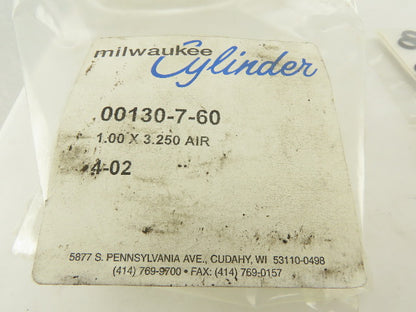 Milwaukee 00130-7-60 1" x 3-1/4" Air Cylinder Throat Seal Gland Bushing Kit