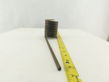 Ramp Style Torsion Spring 21" OAL 5/16" Wire Left Hand Wound