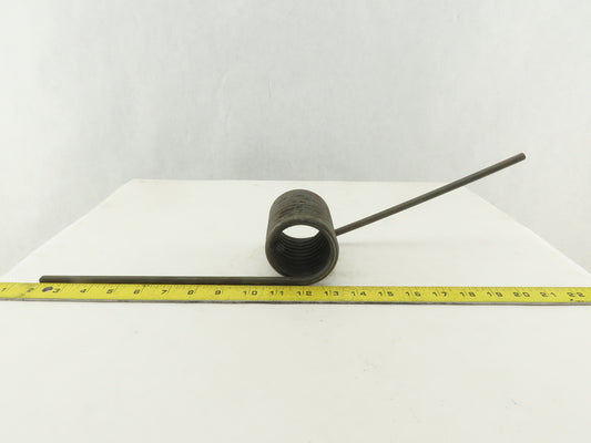 Ramp Style Torsion Spring 21" OAL 5/16" Wire Left Hand Wound