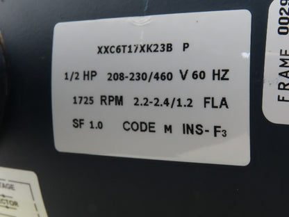 Leeson XXC6T17XK23B 1/2Hp 1725RPM 3Ph 208-230/460V HAZLOC AC Motor