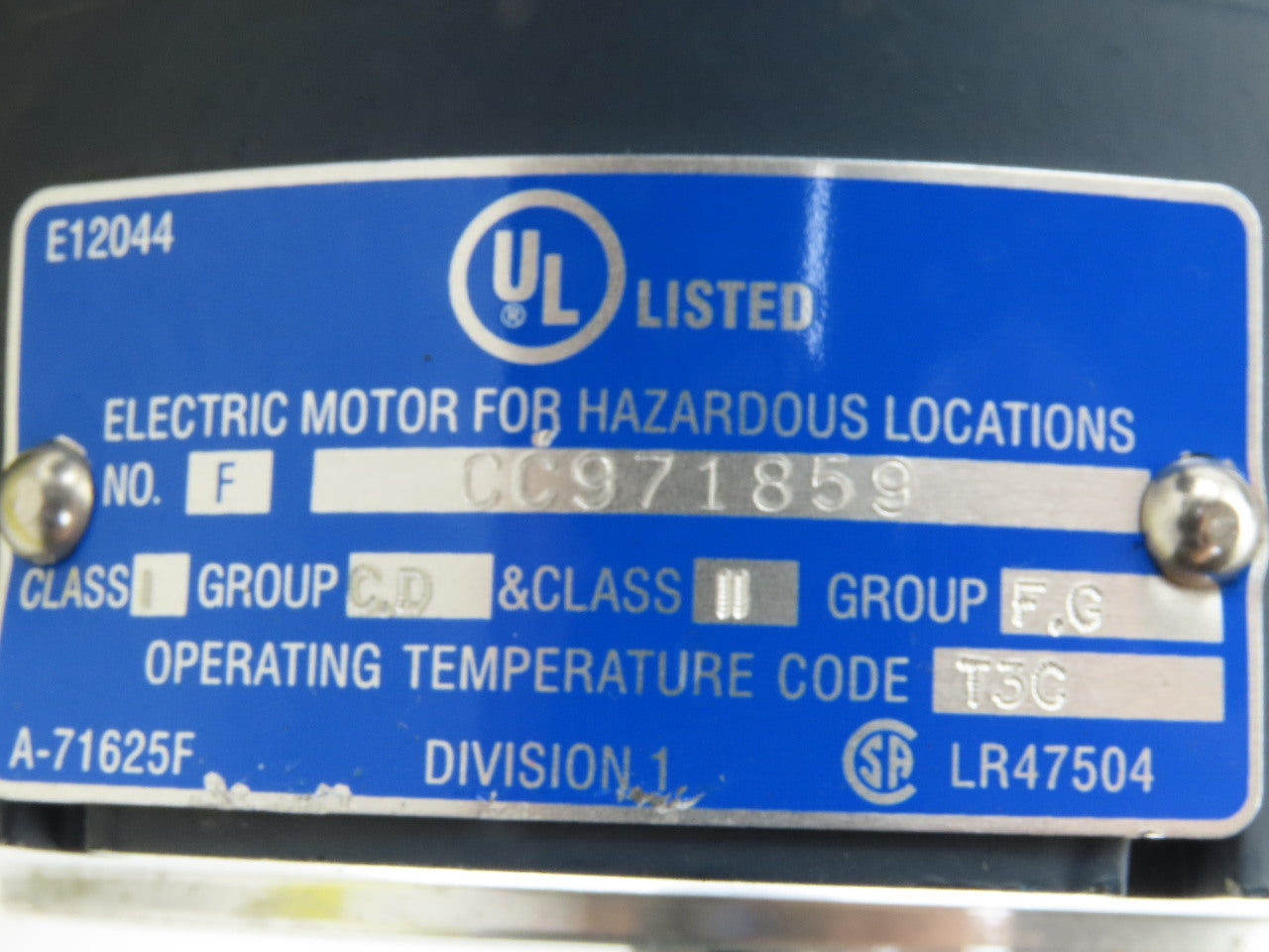 Leeson XXC6T17XK23B 1/2Hp 1725RPM 3Ph 208-230/460V HAZLOC AC Motor
