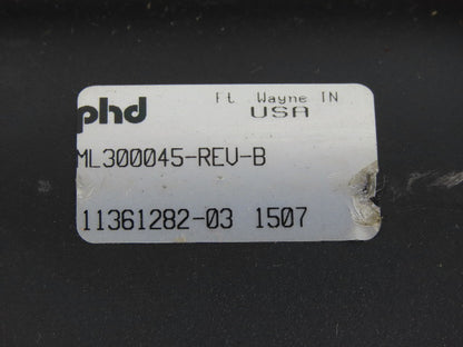 PHD ML 300045-Rev-B Hydraulic Tie Rod Cylinder 3" Bore 4" Stroke