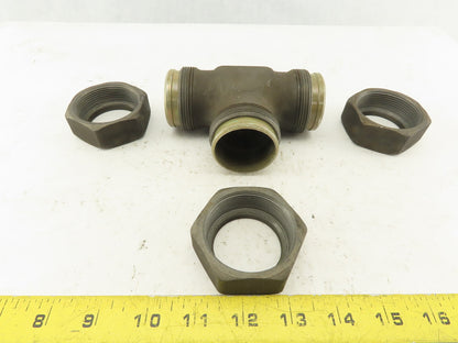 E0 42-L 42mm Compression E0 Bite Fitting TEE