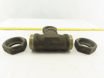 E0 42-L 42mm Compression E0 Bite Fitting TEE