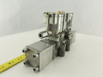 Parker L-215-53-102 Valvair Pneumatic Dual Piloted Valve 120V Override