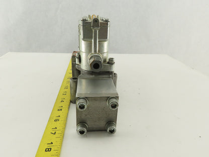 Parker L-215-53-102 Valvair Pneumatic Dual Piloted Valve 120V Override
