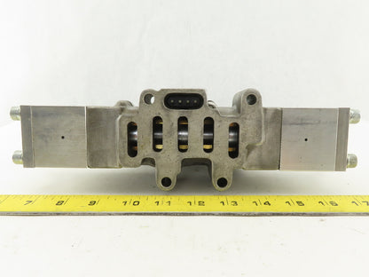 Parker L-215-53-102 Valvair Pneumatic Dual Piloted Valve 120V Override
