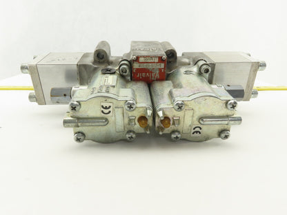 Parker L-215-53-102 Valvair Pneumatic Dual Piloted Valve 120V Override
