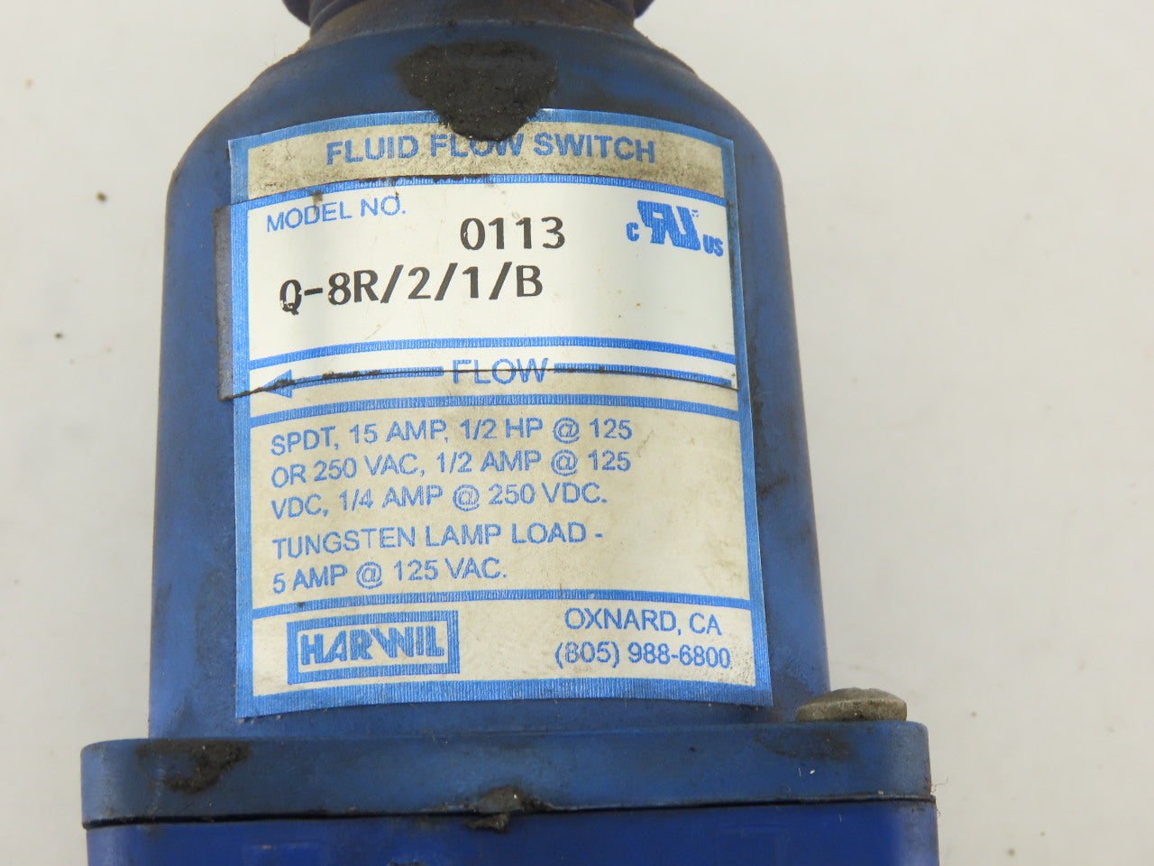 Harwil Q-8R/2/1/B 125/250VAC 250VDC Float Switch