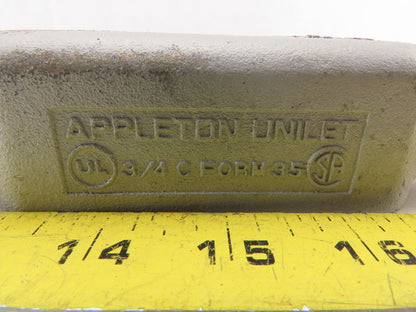 Appleton Unilet 3/4" C Form 35 Conduit Body Lot Of 2