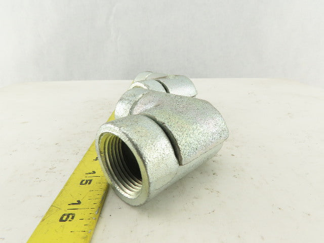 Appleton 1" Conduit Side Entry Pulling Elbow Galvanized 90° Lot OF 2