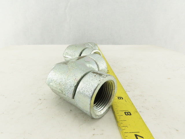 Appleton 1" Conduit Side Entry Pulling Elbow Galvanized 90° Lot OF 2