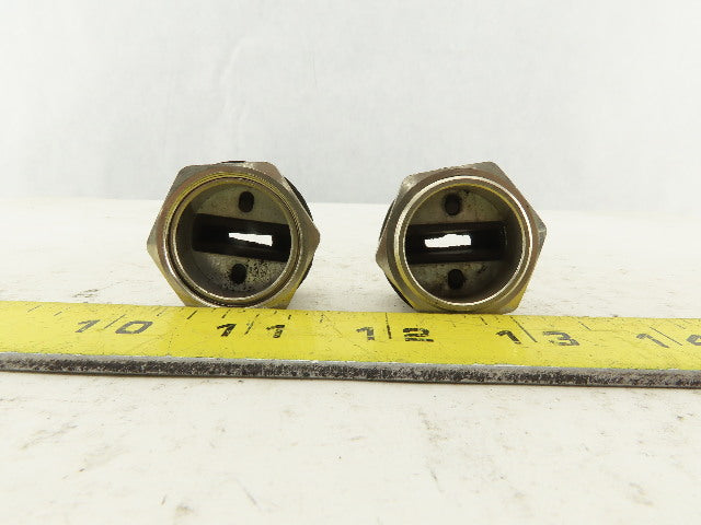 Wampfler 14mm Wide x 5mm Flat Cable Gland 28mm Connector Lot Of 2
