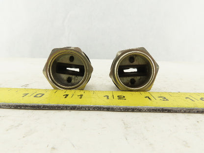 Wampfler 14mm Wide x 5mm Flat Cable Gland 28mm Connector Lot Of 2