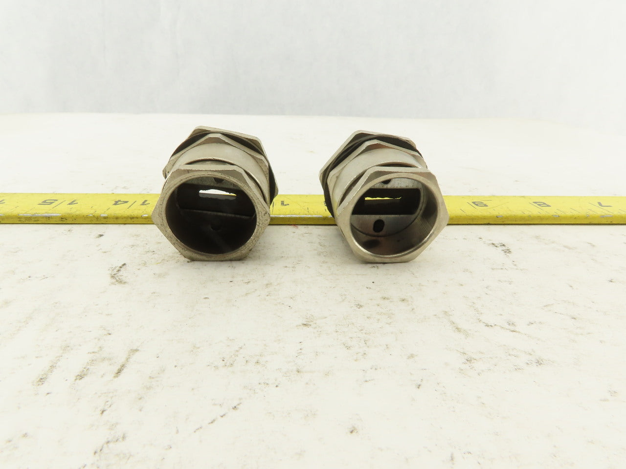 Wampfler 14mm Wide x 5mm Flat Cable Gland 28mm Connector Lot Of 2