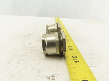 Wampfler 14mm Wide x 5mm Flat Cable Gland 28mm Connector Lot Of 2