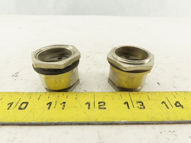 Wampfler 14mm Wide x 5mm Flat Cable Gland 28mm Connector Lot Of 2