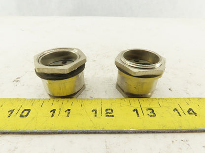 Wampfler 14mm Wide x 5mm Flat Cable Gland 28mm Connector Lot Of 2