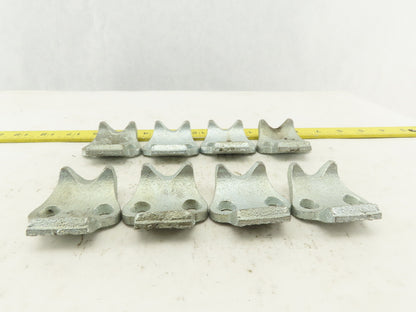 O-Z Gedney UBC50 1/2" Galvanized Right Angle  Saddle Brackets No U-Bolts Lot/ 8
