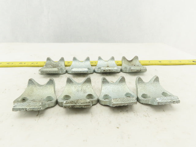 O-Z Gedney UBC50 1/2" Galvanized Right Angle  Saddle Brackets No U-Bolts Lot/ 8