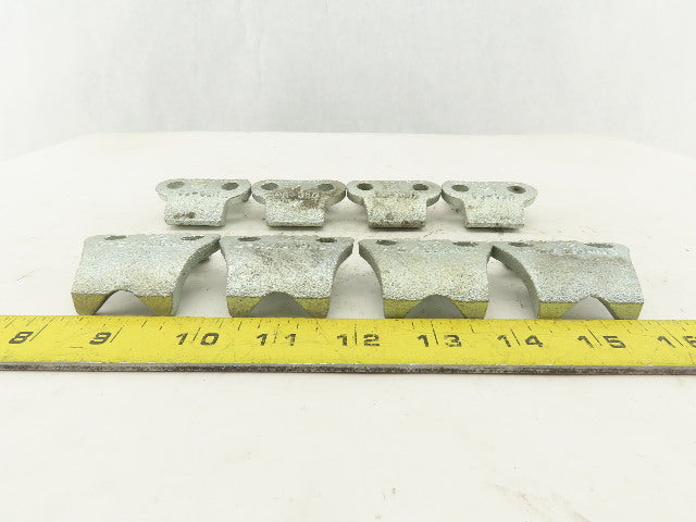 O-Z Gedney UBC50 1/2" Galvanized Right Angle  Saddle Brackets No U-Bolts Lot/ 8
