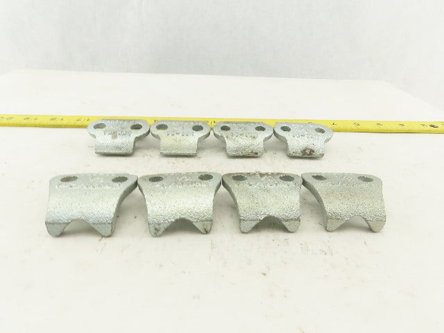 O-Z Gedney UBC50 1/2" Galvanized Right Angle  Saddle Brackets No U-Bolts Lot/ 8